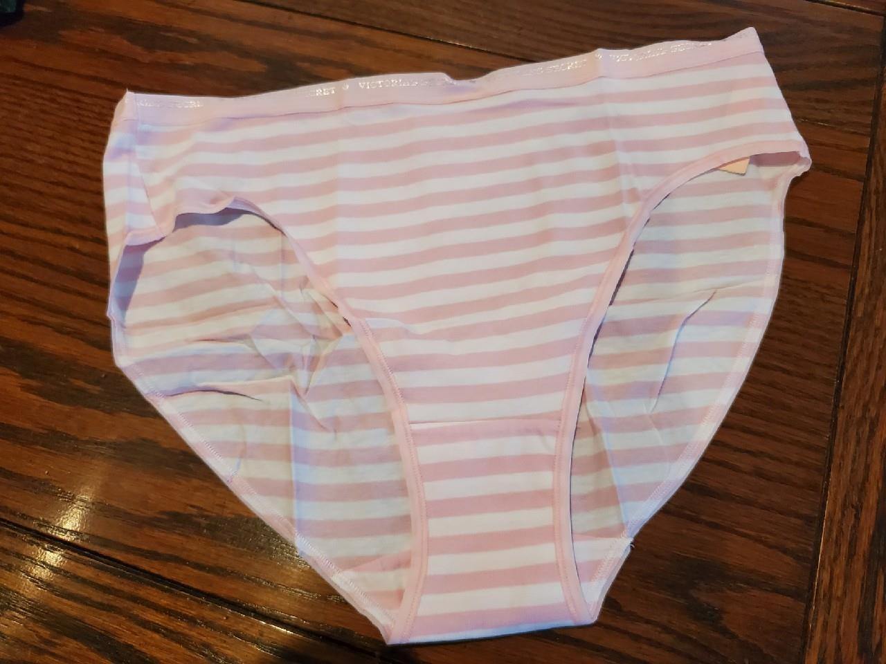 NEW VICTORIA’S SECRET COTTON ELASTANE HI-CUT BRIEF PANTIES 313861 3UZ PINK STR L
