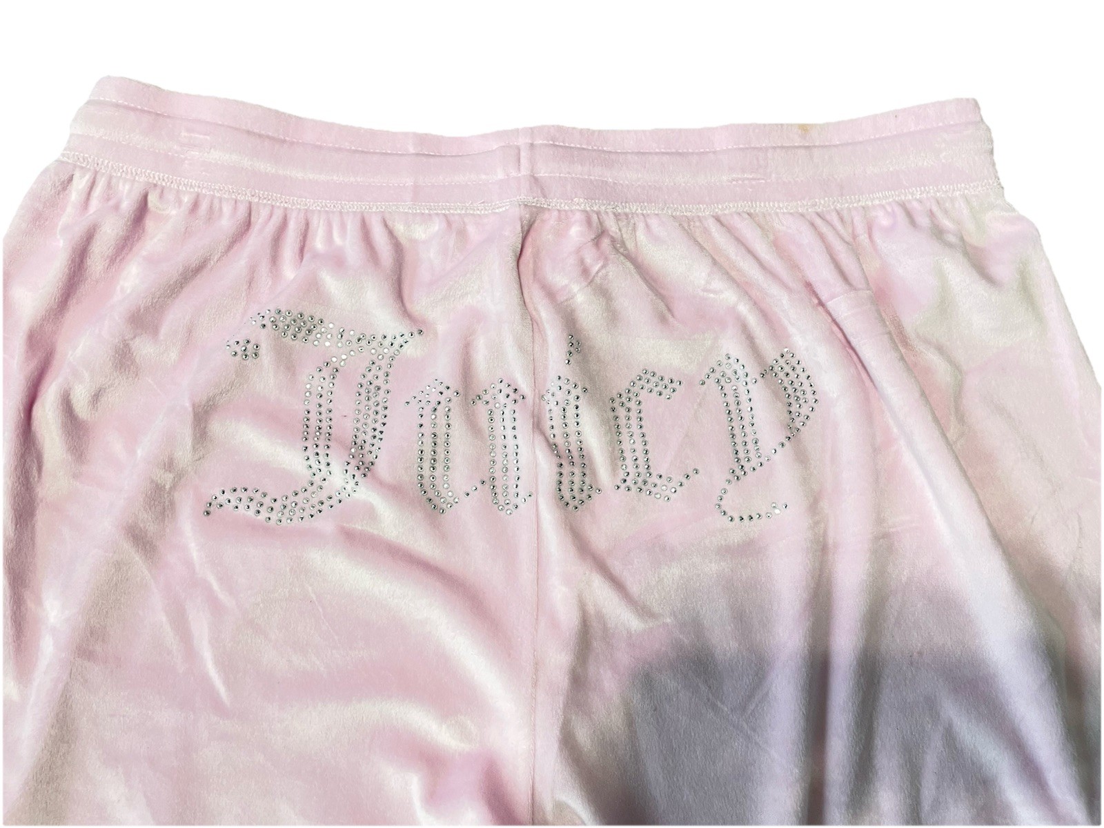 Juicy Couture Velour Big Bling Sweatpants in Lola Light Pink 1X Cozy New
