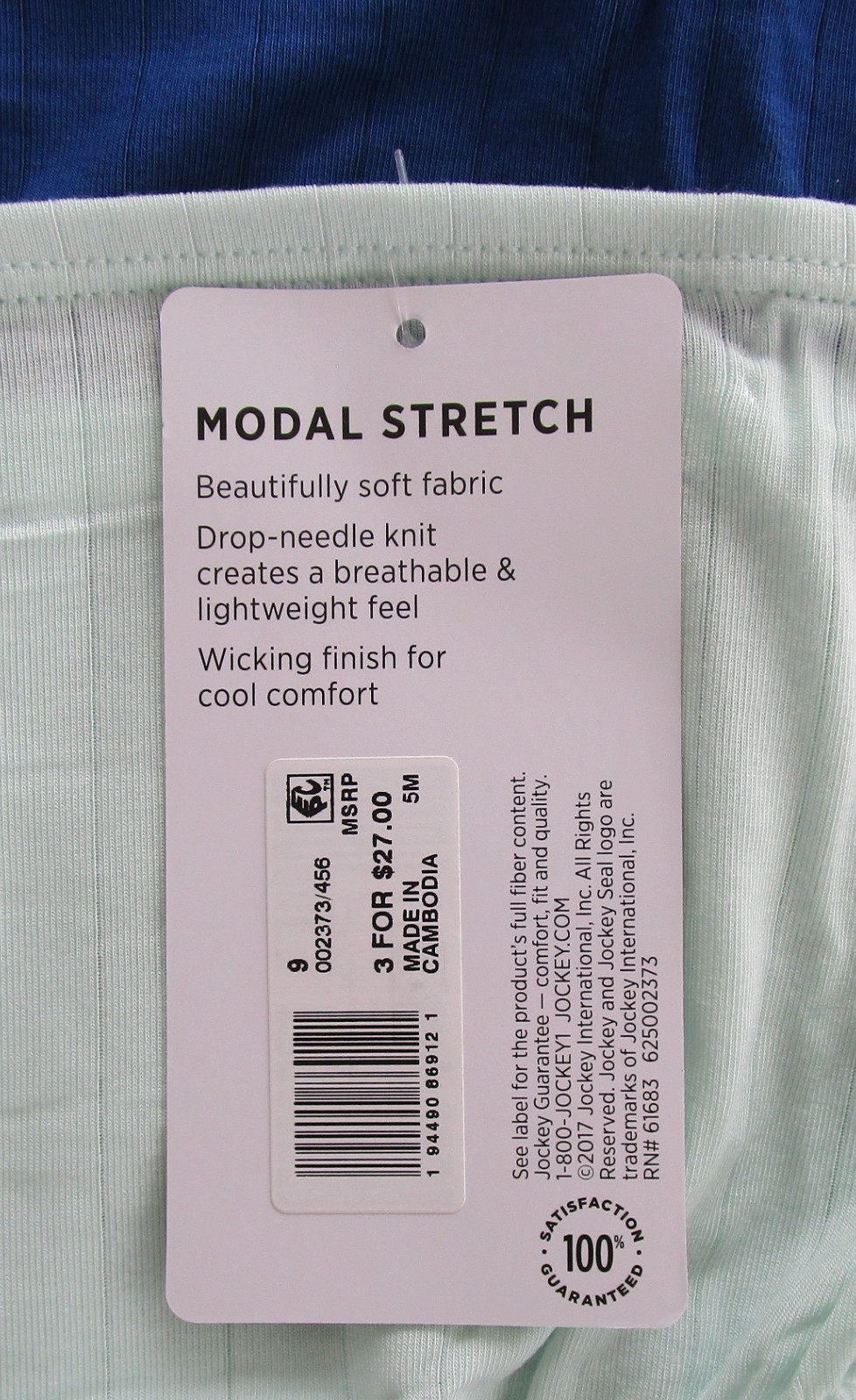 Jockey Modal Stretch Supersoft Brief Pantie 3 Pack Style 002373 Size 9 XXL NWT