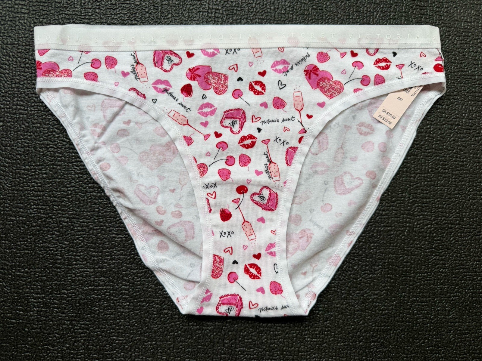 5-Pack Victoria’s Secret sz S Stretch Cotton Logo Bikini Panty Bundle Set Lot