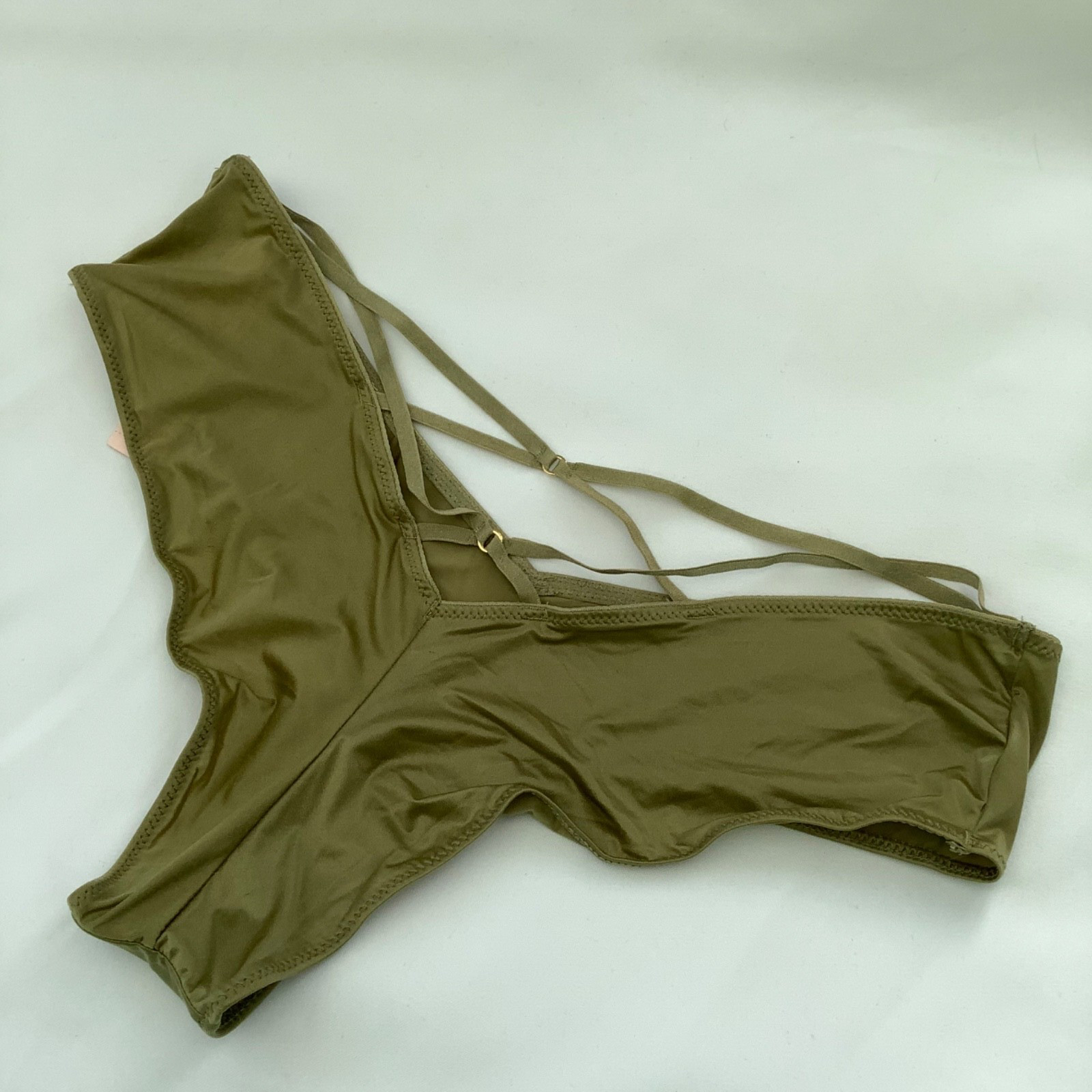 Victoria’s Secret Very Sexy Khaki Green Strappy Cheeky Panties – Size S – BNWT