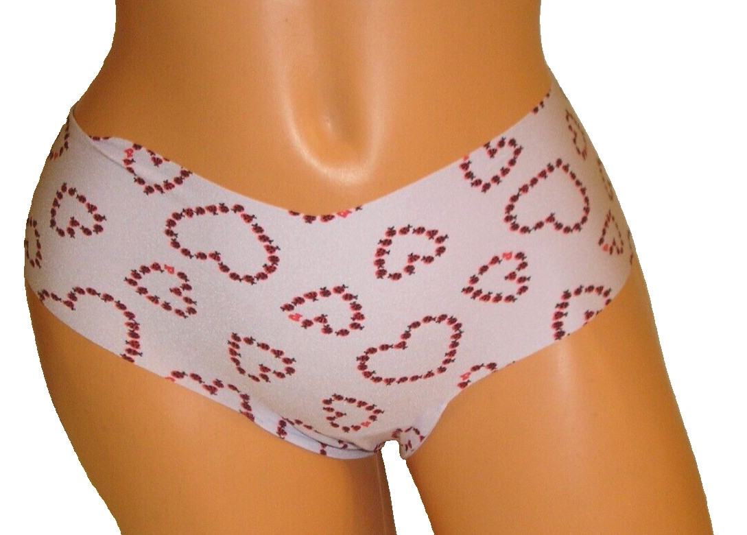 Victoria’s Secret Heart Print Hiphugger Hipster Panties Lingerie, Large Gift