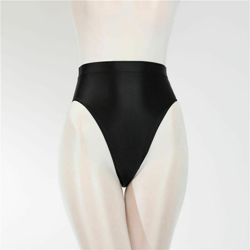 Men Women Oil Shiny Underwear Satin Glossy Wetlook Shorts Panties Briefs Bikini