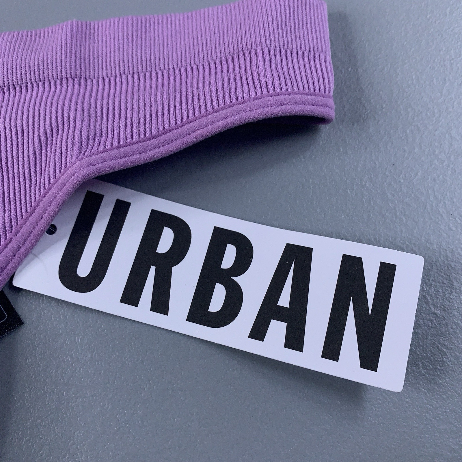 Out From Under Womens Size Small Lilac Rib Knit Thong Panty NWT
