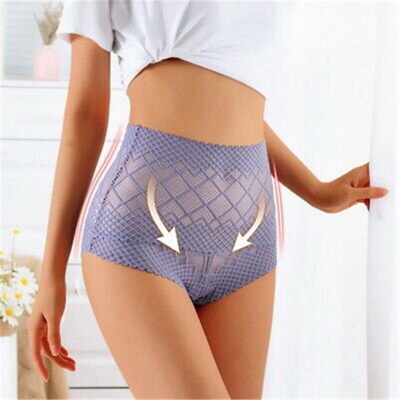 Women Sexy Push Panties Lace New Briefs Underwear Control High Waist Knickers