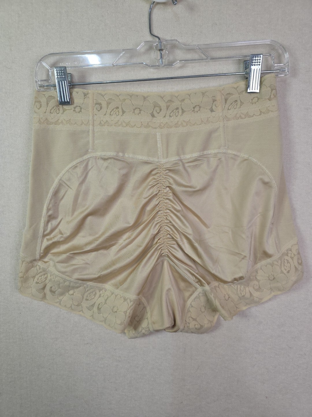 Women’s XXL Beige Comfortable Shape Wear Panties with Lace Elegant Smoothing