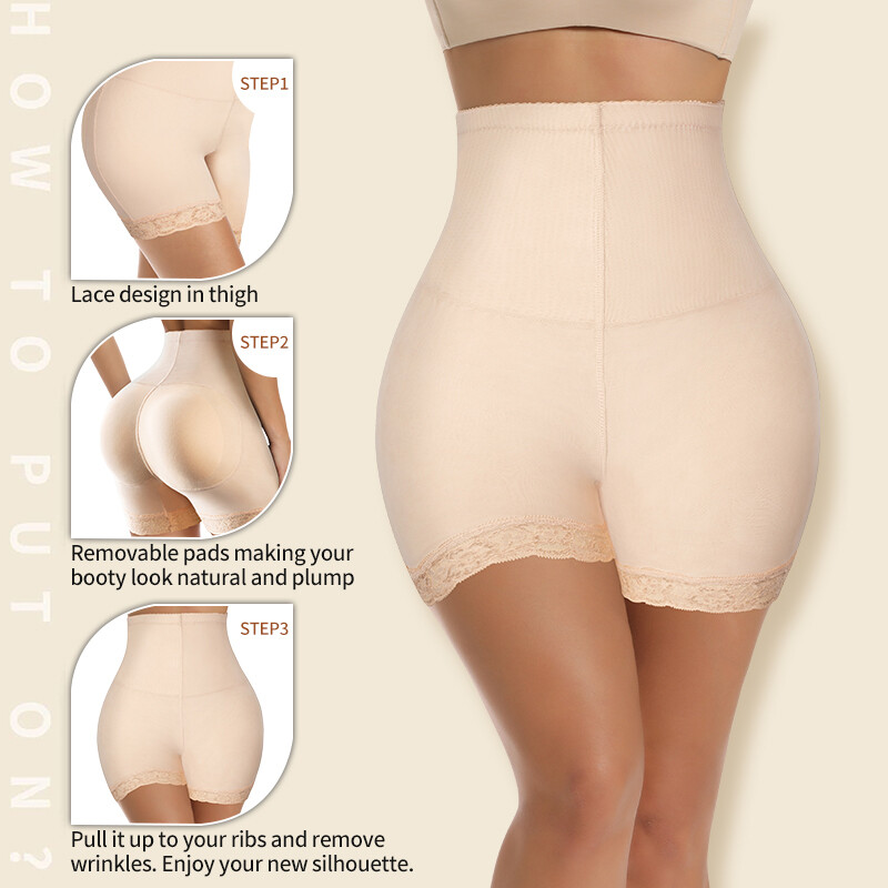 Women Butt Lift and Hip Enhancer Booty Padded Underwear Pants Shapewear FAKE ASS