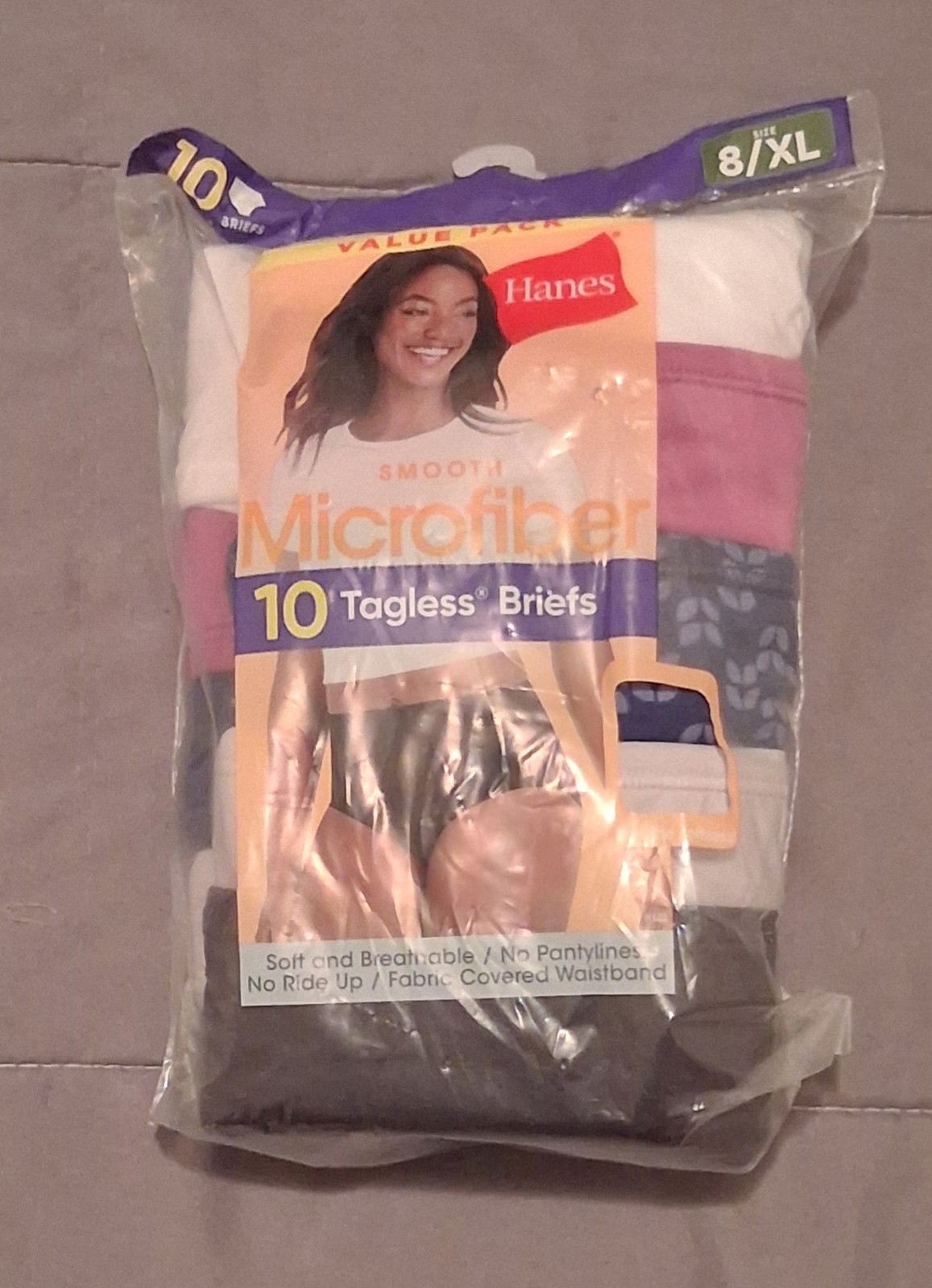 Hanes Mesh 10 Pair Women’s Briefs Size 8 XL Cotton. NEW