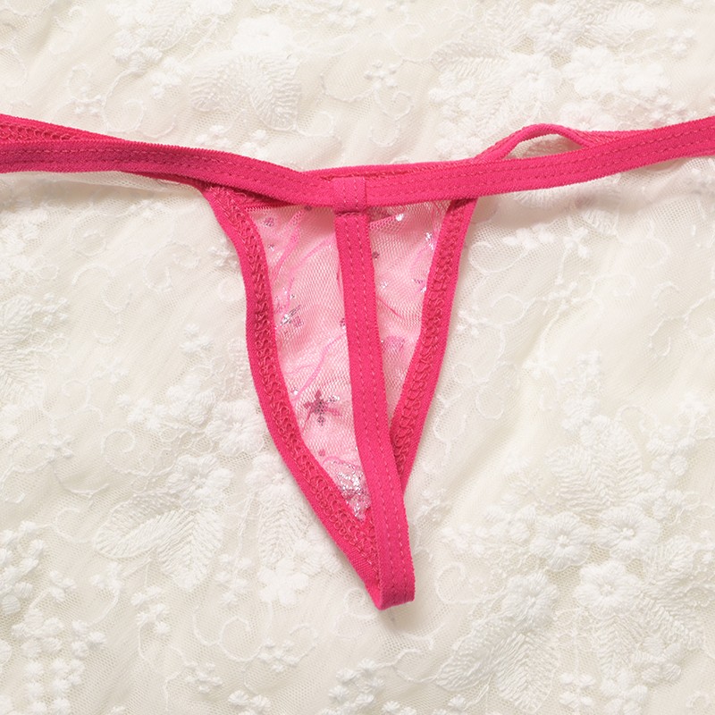 5 Pack Lot Sexy Womens See Through Sheer Panties G string Thongs Tanga Briefs