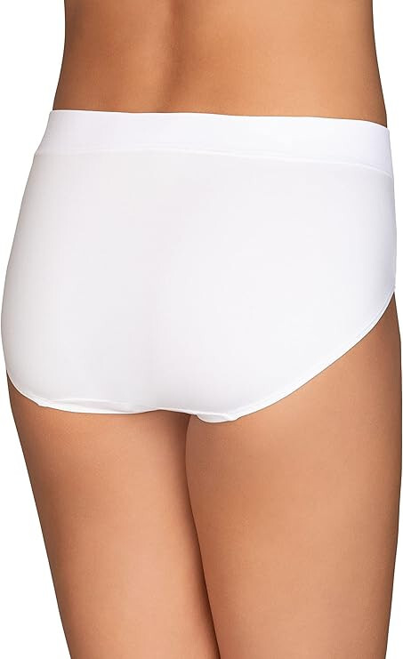 4 pc VANITY FAIR Beyond Comfort Seamless Waist HIPSTER Panty WHITE 18212 5~6~7