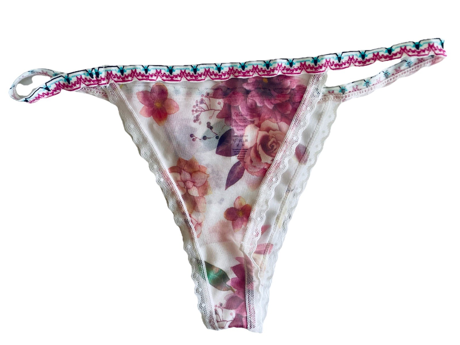 Pack of 3 Rose Floral panties women large panty Underwear Leopard Large Lace