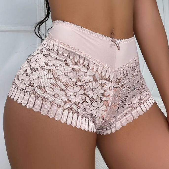 4 Pack Lot Women Sexy Lace Panties Boyshorts Briefs Ladies Underwear Lingeries