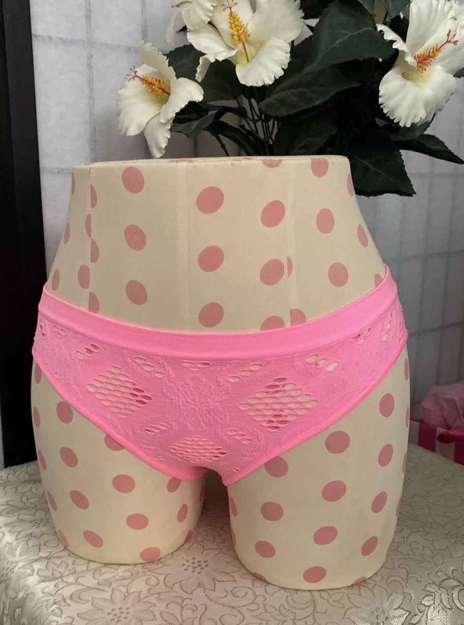 Tarea By Rue 21 Jr Women Large Bubblegum Barbie Pink “Holy” Tagless Panty