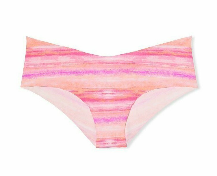 Victorias Secret Sexy Illusion Cheekster Cheeky Raw Cut Pink Sunrise Brushstroke