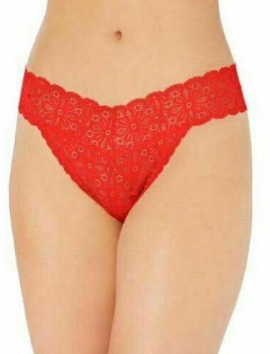 Jenni Plus Lace Thong 5 Pairs of S-XXL( cherry, mauve and chat) MSRP 3 for $21