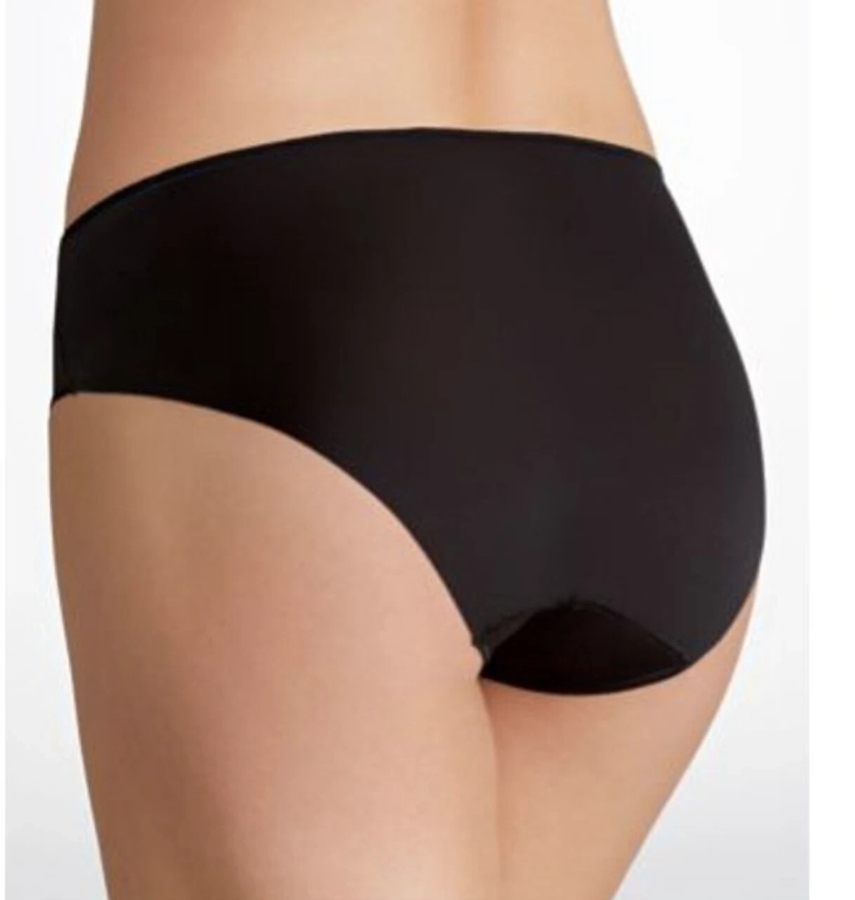 TC L30852 Women’s Black Edge Microfiber Hipster Panty Size XL