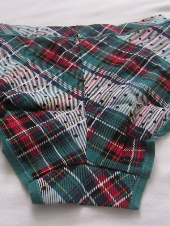 Victoria’s Secret Green Plaid Brief XS NWT