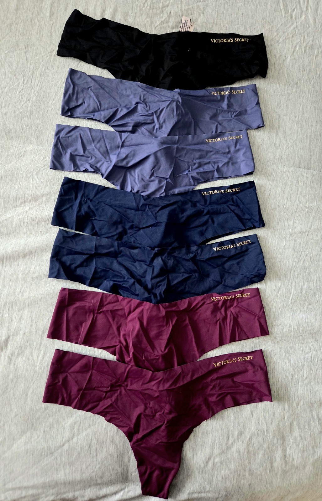NWT Victoria’s Secret Noshow thong Panties Size M Lot of 7 Multicolor Bundle