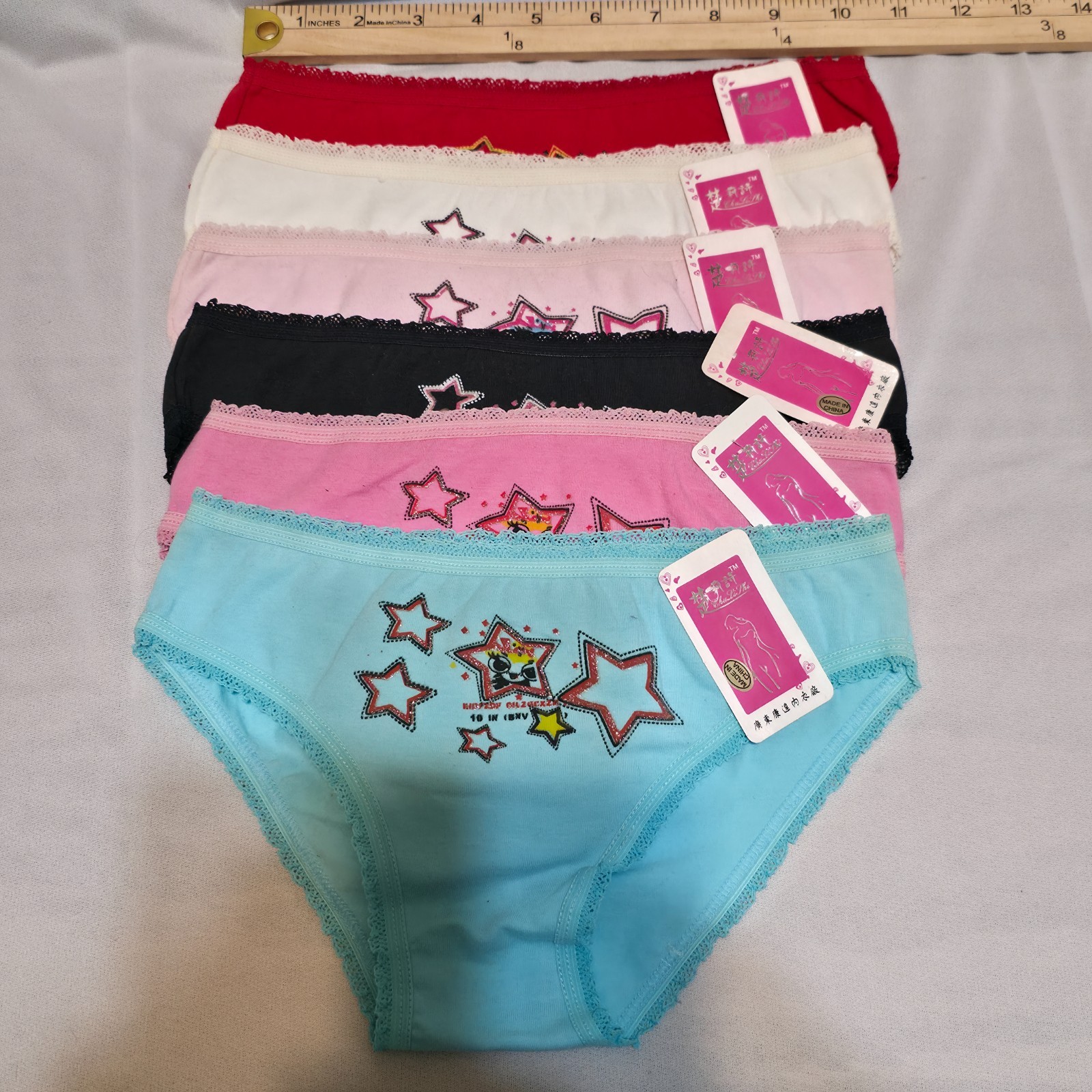 6 Pairs Chuli Shi Guangdong Kangda Panties Underwear Size Small NWT