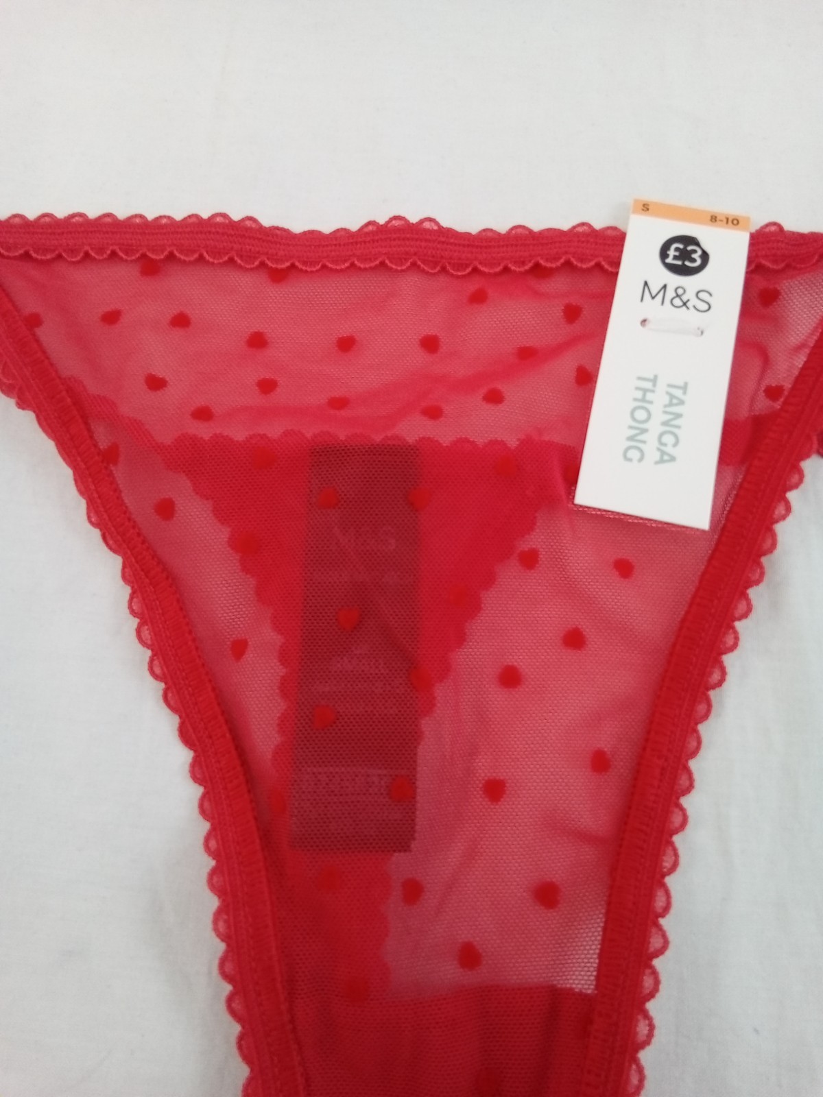 M&S 15pcs Bundle Underwear Size S 8-10 Red Leopard Thong Beige Brazilian New