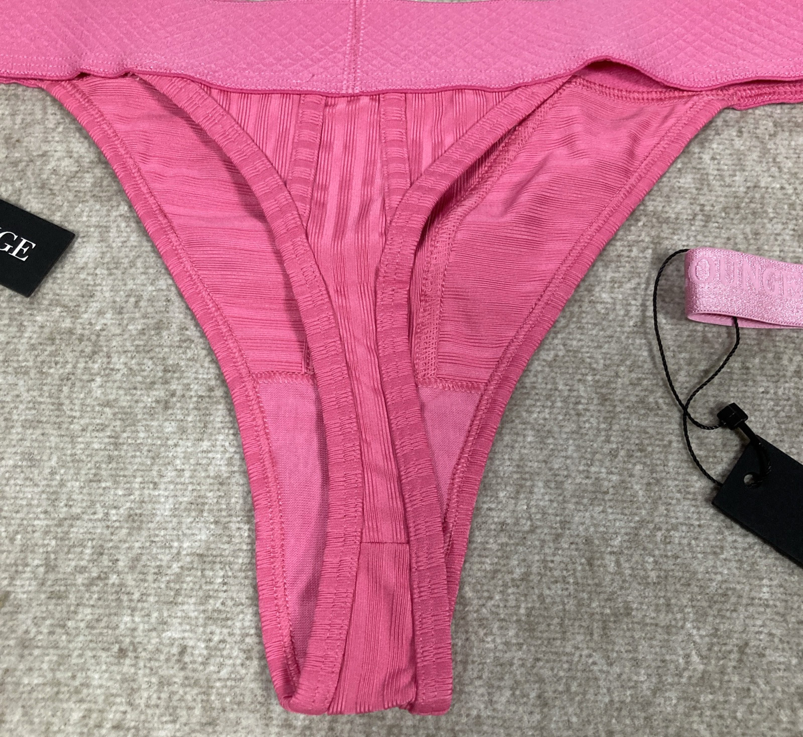 Lounge Underwear FYB Thongs 2 Pack Medium UK 10-12 Pink Limited Edition Women’s