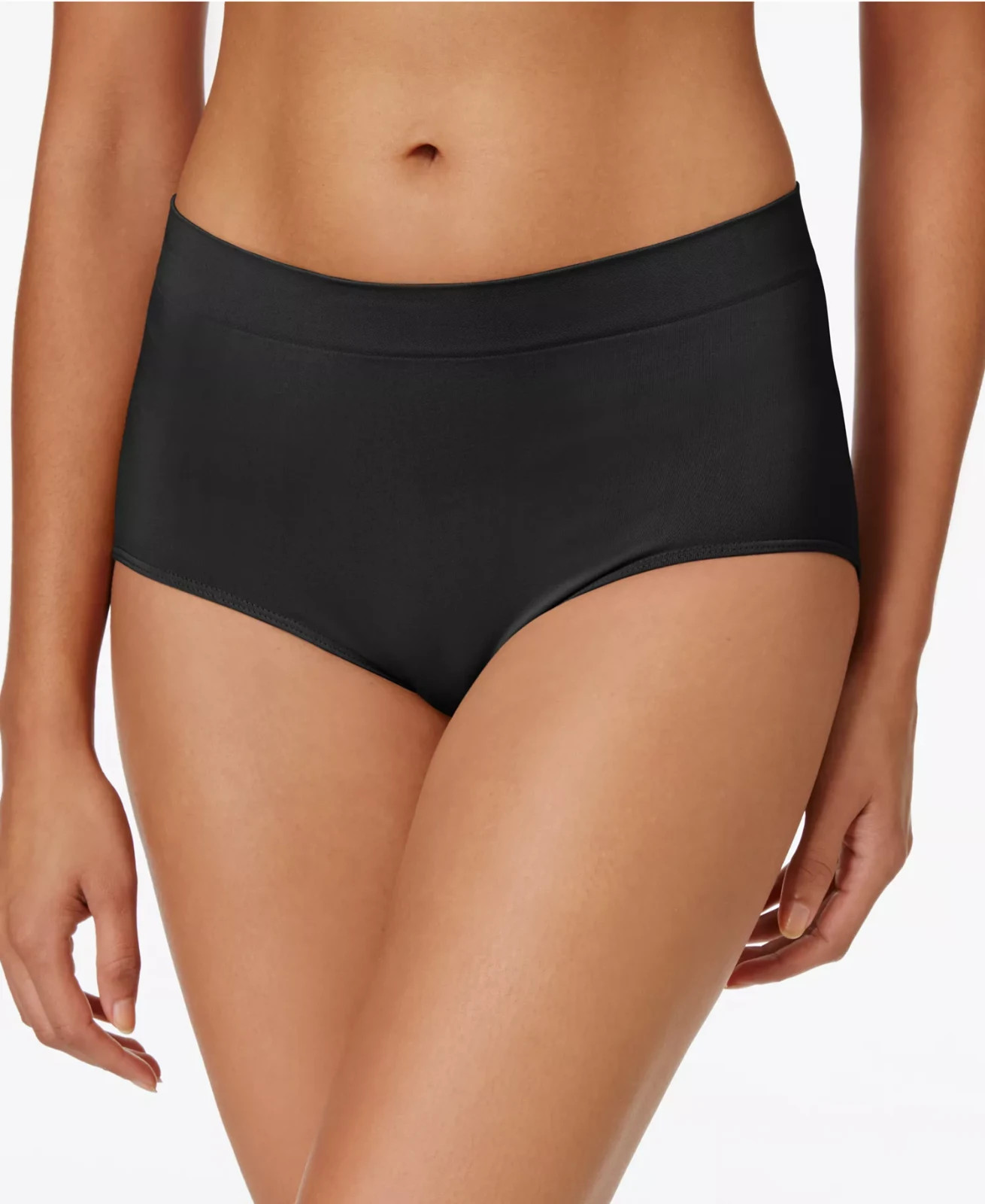 (NWT) BALI DF2361 One Smooth U All-Around Smoothing Brief Panty BLACK XL/8