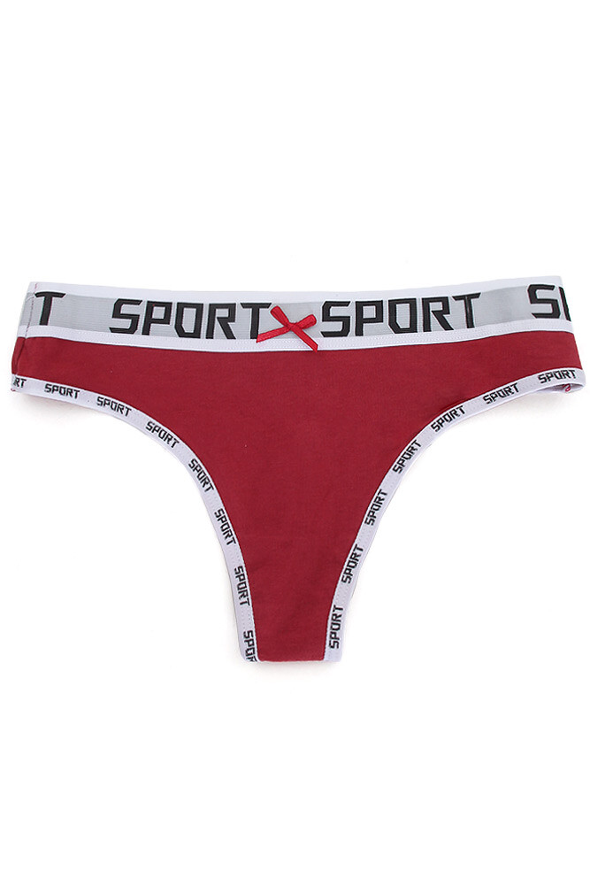 ScarvesMe 12 pack Women’s Assorted Sport Band Cotton Comfy Sexy Thong Panties