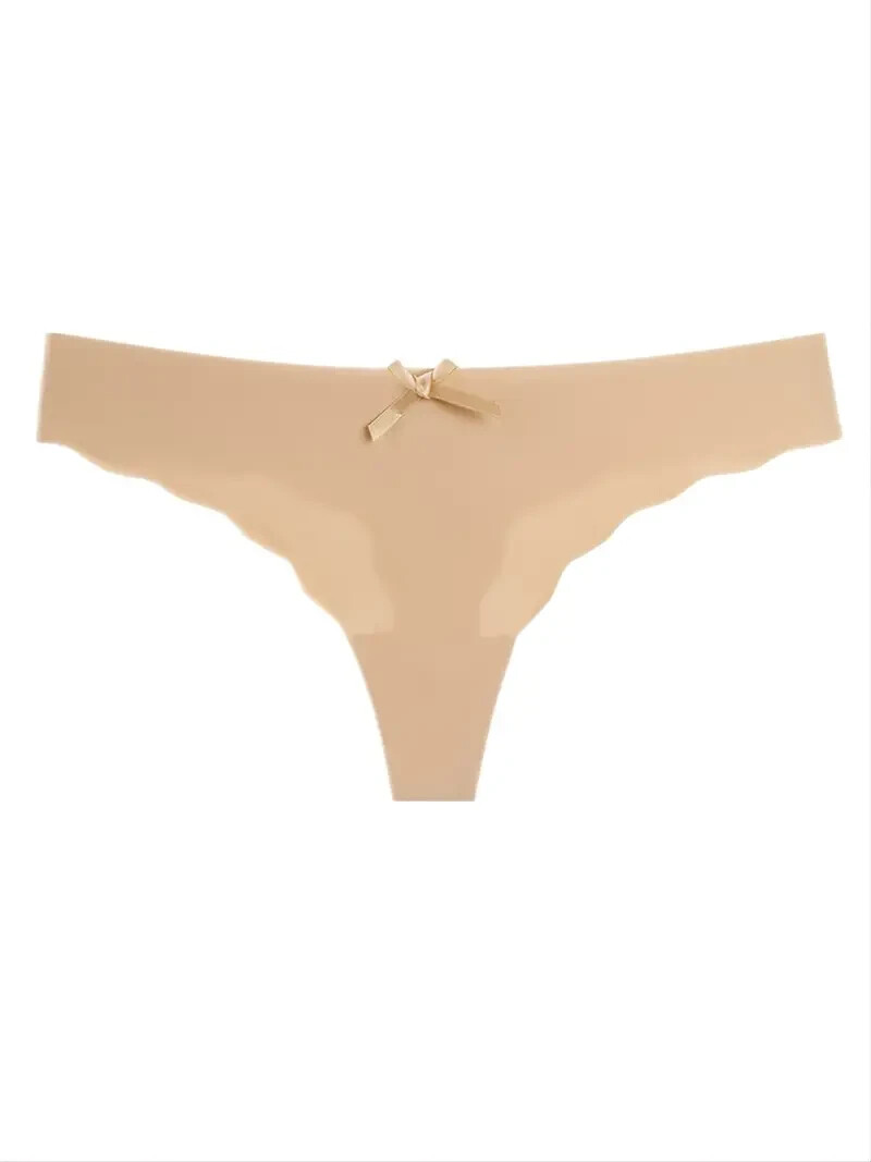 Women’s Seamless Thong Panty Set 4 Pieces – Plus Size Soft Stretch Underwear