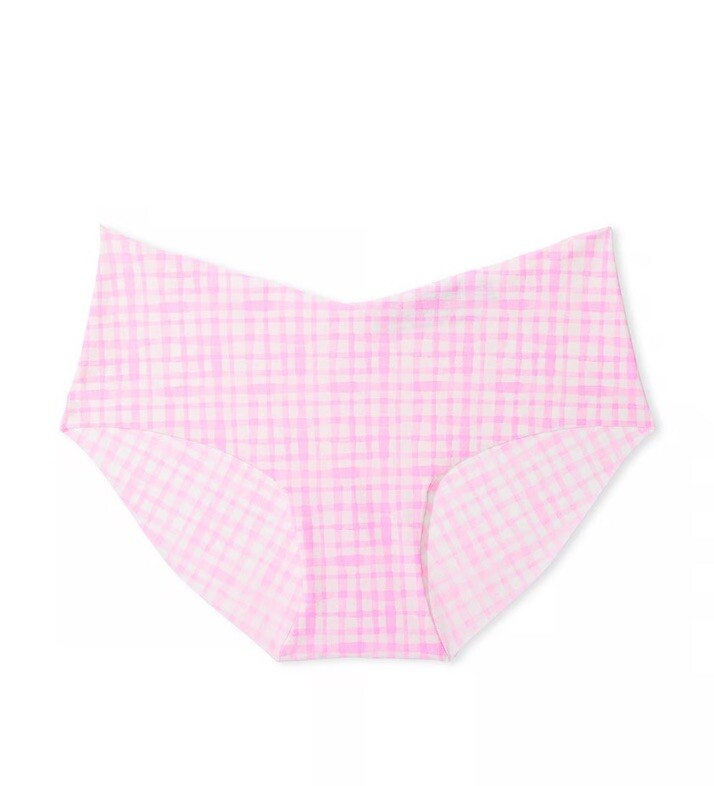 NWT Victoria’s Secret Pink & White Seamless No Show Size XXL Hiphugger Panties