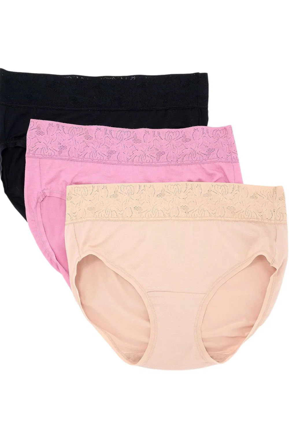 Breezies Dahlia Women’s 3-Pack Lace Modal Brief Panty