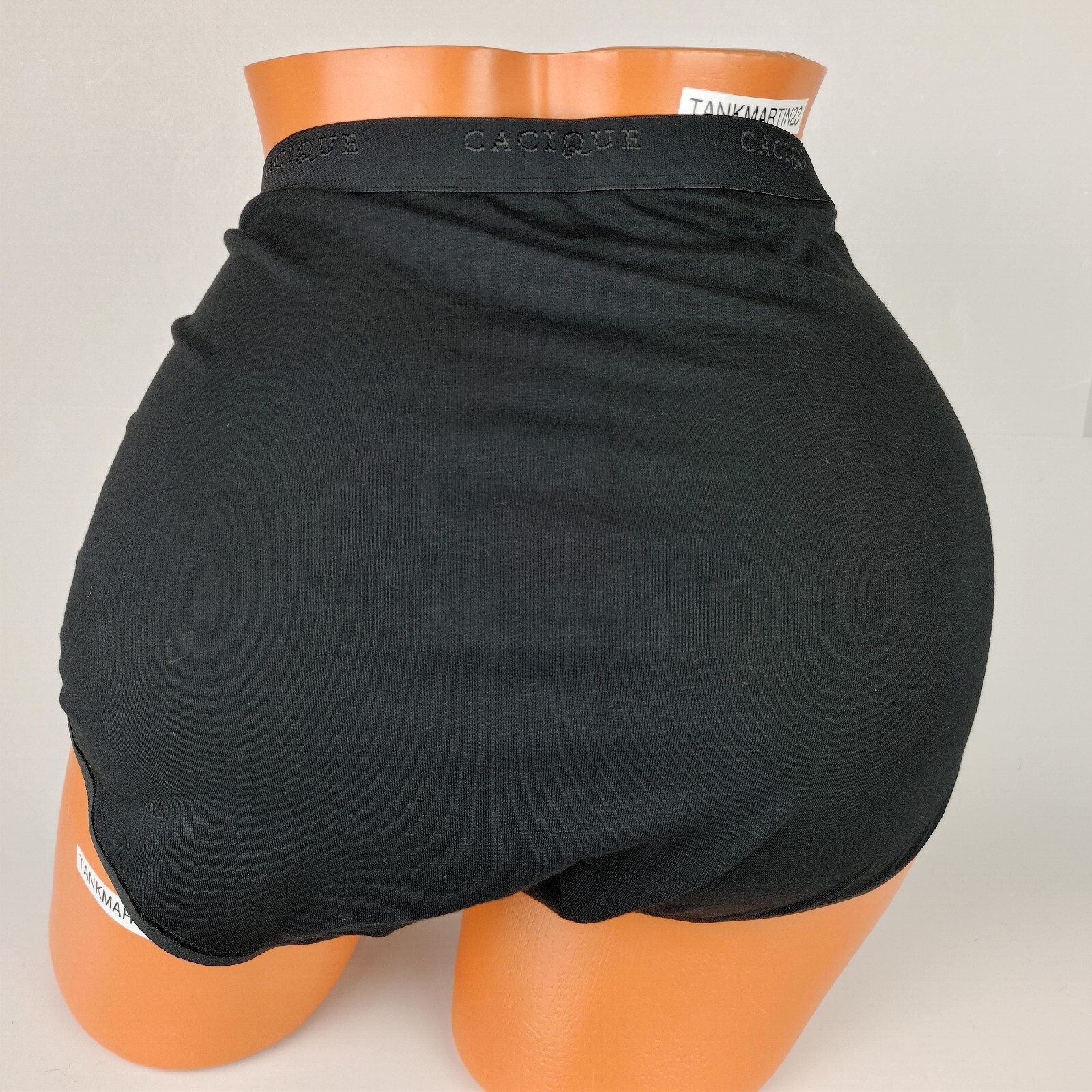 NWT LANE BRYANT CACIQUE PLUS 14/16 COTTON FULL BRIEF PANTY SOLID BLACK