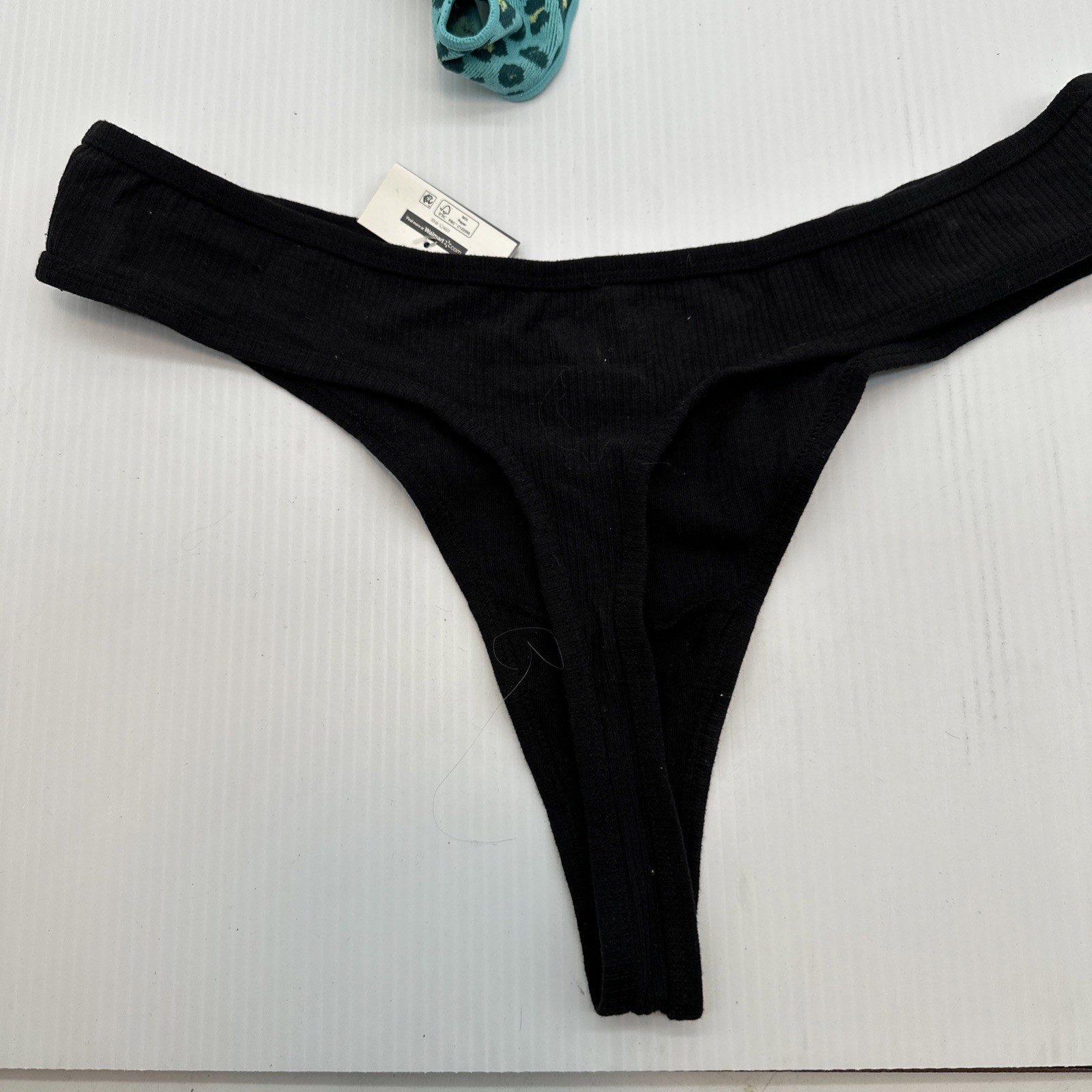 No Boundaries NOBO XXL Thong Panties Set of 3 Cheetah, Black, Green {23}