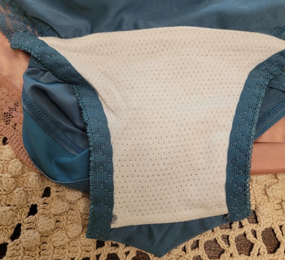 TIEXINMEI Logo Sexy Silky Satin Lace 3 Pr Panties Waist Brief Panties NWOT 12-14