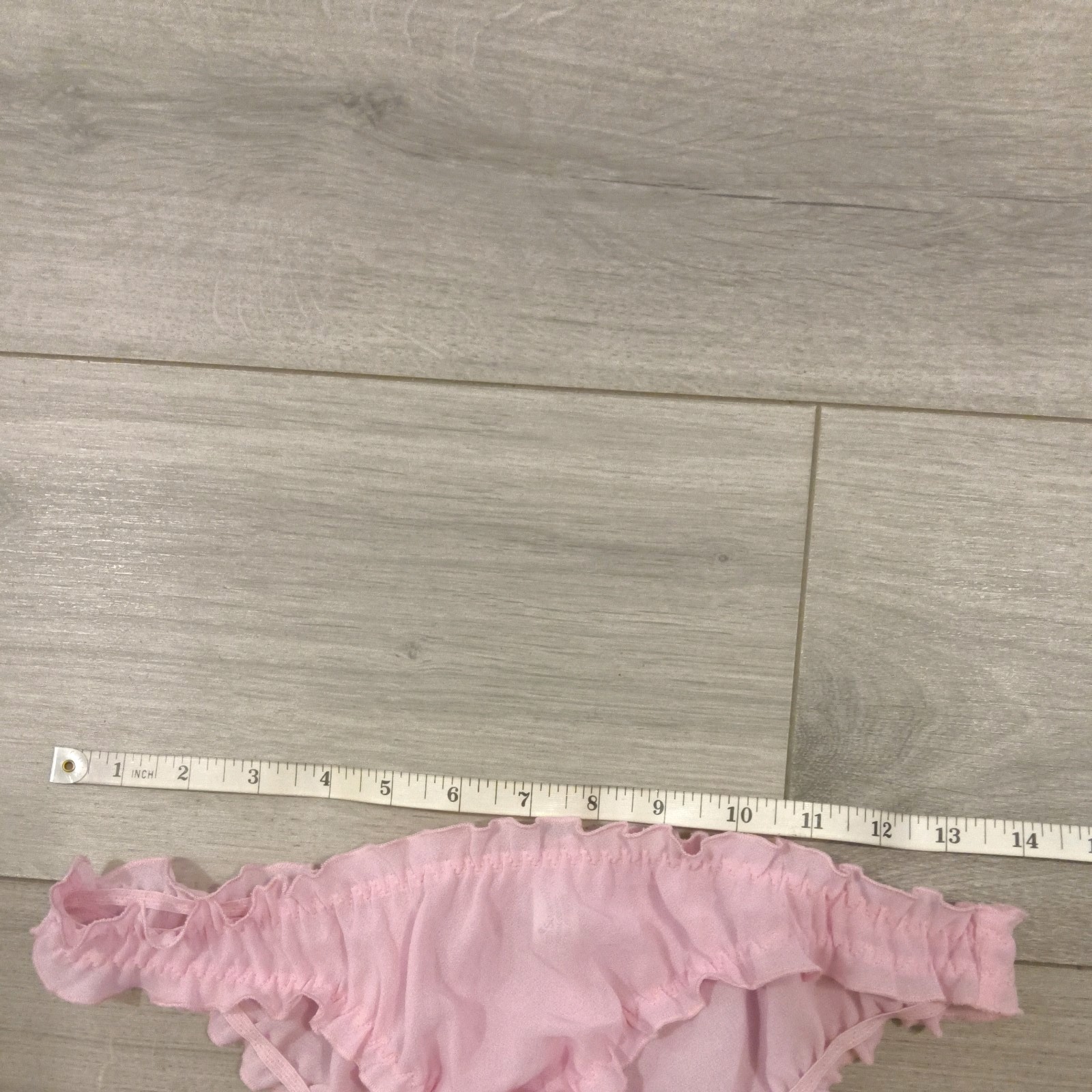 BNWOT Vintage Ann Summers Pink Chiffon & Diamonte Princess Panties Sz Mdm 10-14