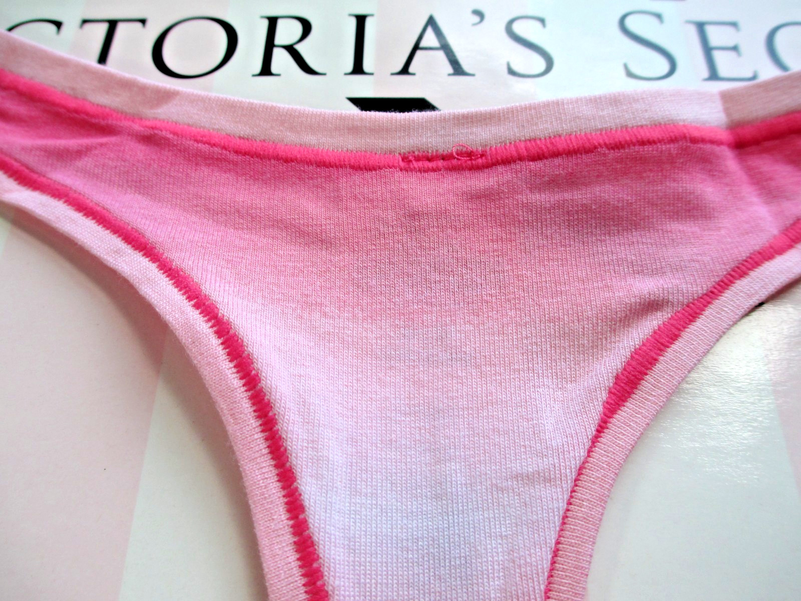 VICTORIA’S SECRET PINK Cotton High Leg Thong Panty S M L XL Gradient NWT Pink VS