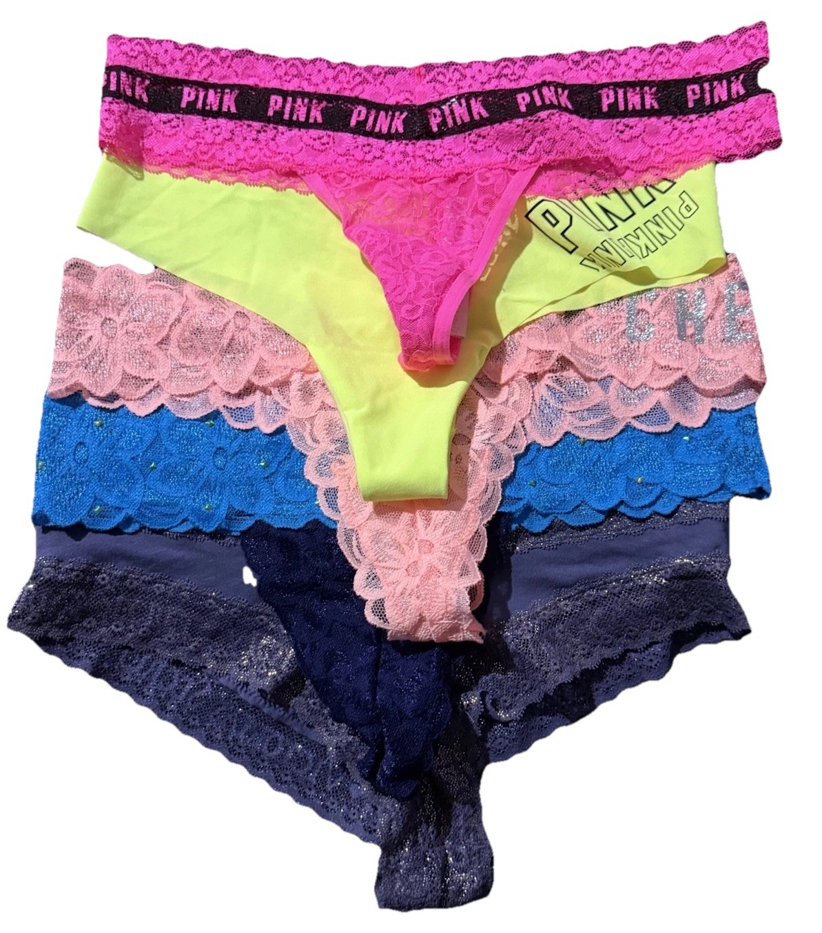 Victoria Secret Pantie Lot of 5 Size Small New with Tag Women’s Various Designs