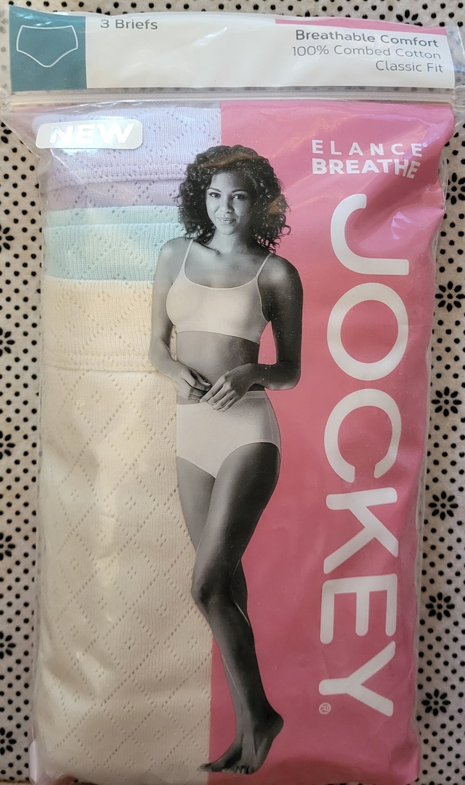 Jockey Women’s Elance Breathe Classic Fit Briefs Multicolor 3 Pack Size 10 NIP