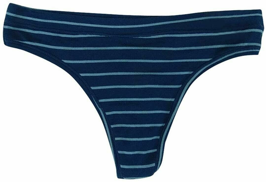Alfani Ultra Soft Mix and Match Thong Underwear Blue Stripe XX Large New