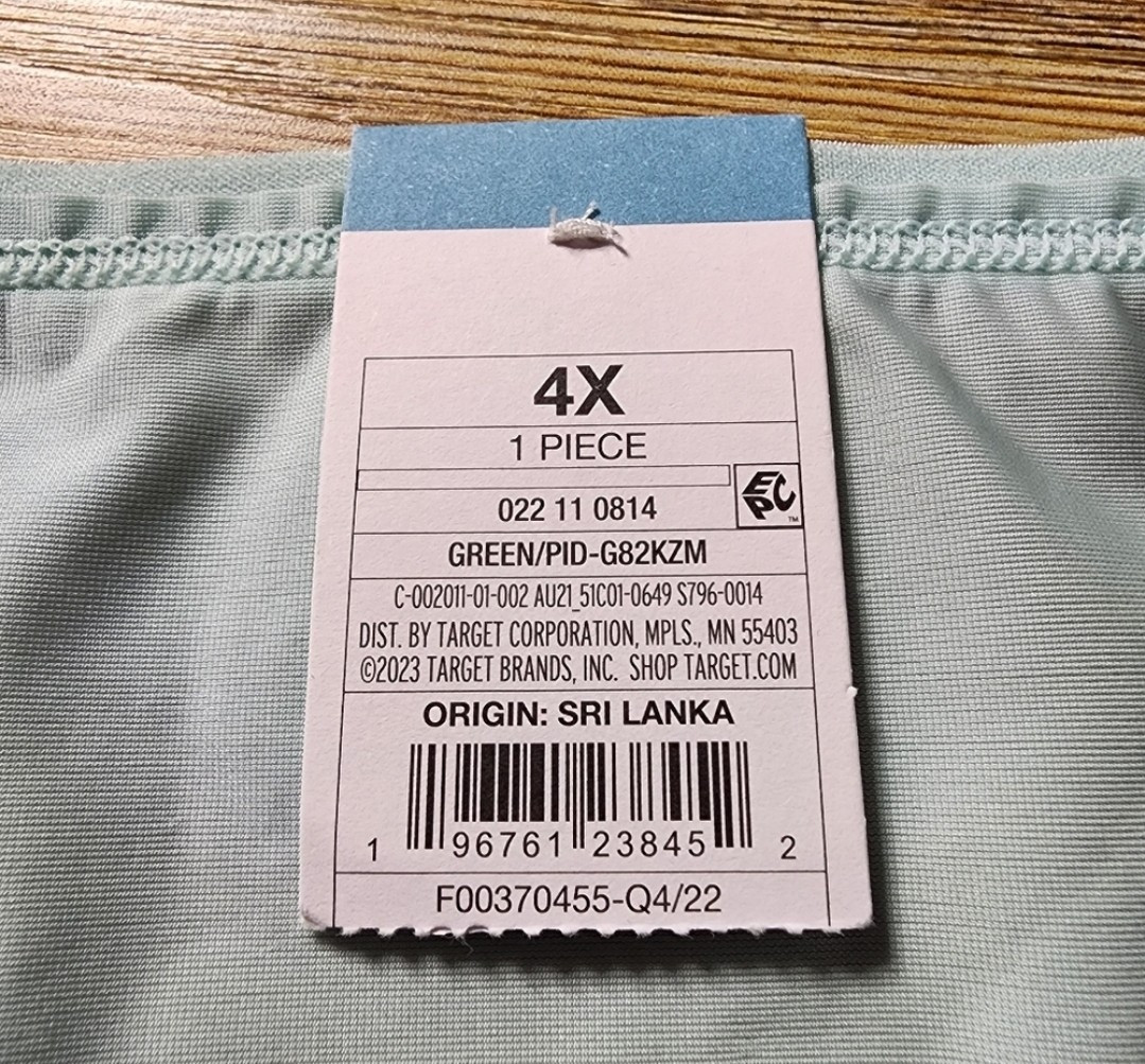 Auden Panties Womens 4X Cheeky Lace Plus Size NEW