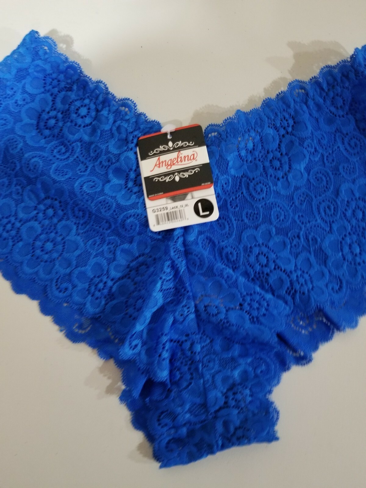 ANGELINA women’s lace Panties Hipsters 6 Pack Size Large