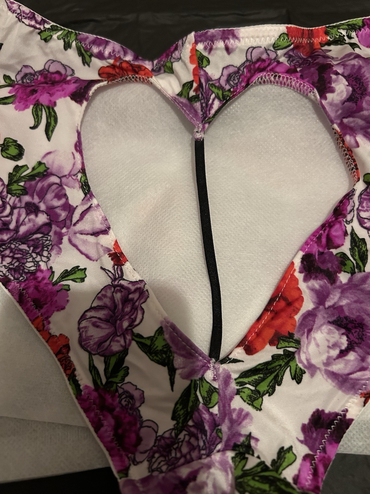 Victoria’s Secret Very Sexy Cheeky Panties M Floral Print Bow Accent