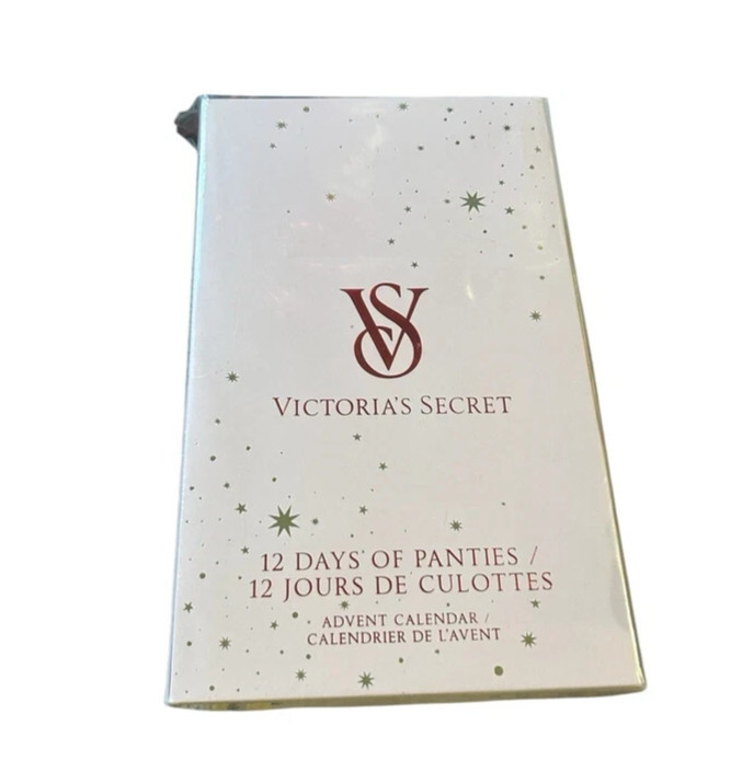 Victoria Secret Thong 12-Pack Holiday Sexy Lace Panties Advent Calendar XL Bling