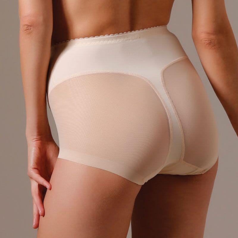Lavinia Semi Sheer Tummy Control Panties NWT Women’s Shapewear Beige LL0836
