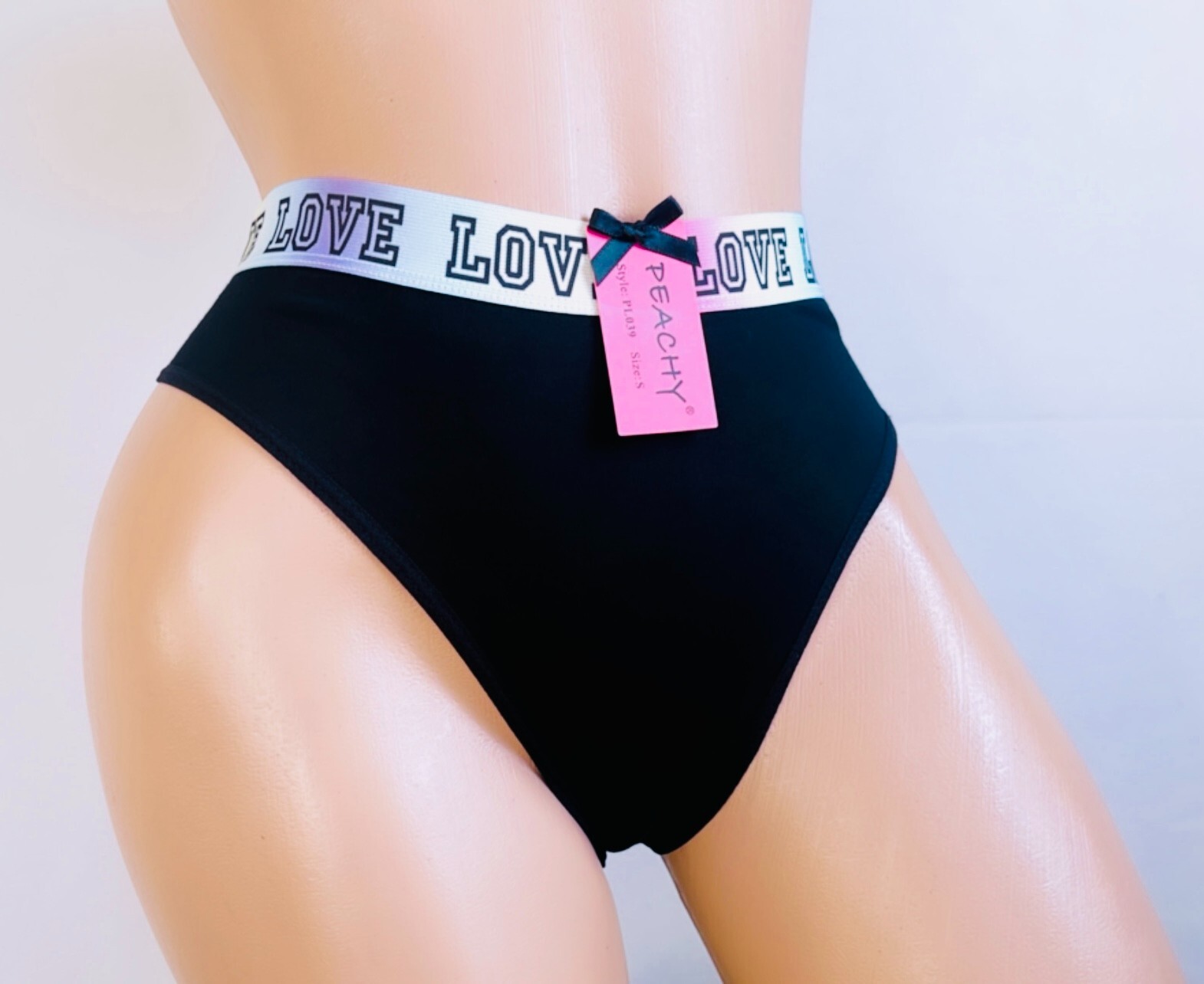 LOT 6-12 Womens Bikini Panties Brief Floral LOVE Cotton Underwears Long Leg S-XL