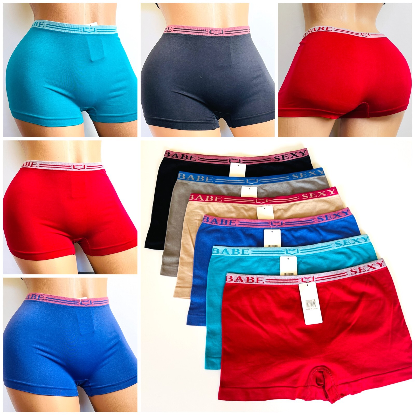Women’s Boyshort Short Sport Yoga Shortie 6/12 Panties Underwear Boxers Knicker