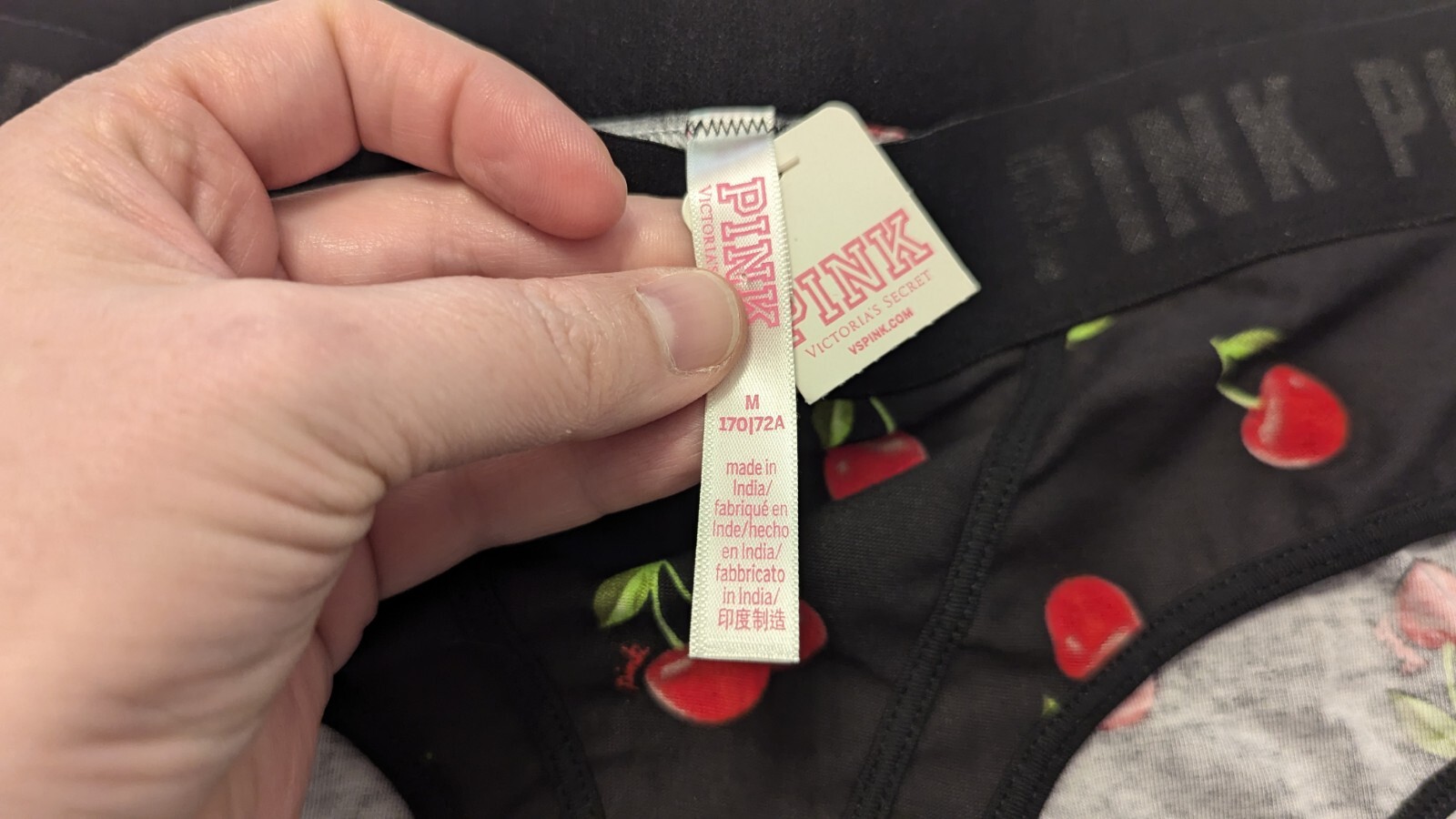 New Victoria’s Secret PINK Cherry Hipster Panties Vintage NWT M 2019 Cheeky 🍒