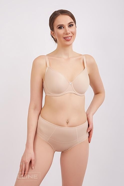 MILAVITSA-260140 Women’s Panties Classic Slip. Cotton Gusset. Modeling Effect
