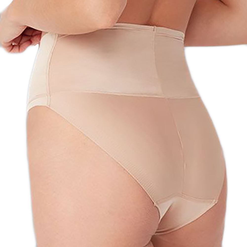 Ambra Micro Grip Hi Waist Brief Rose Beige