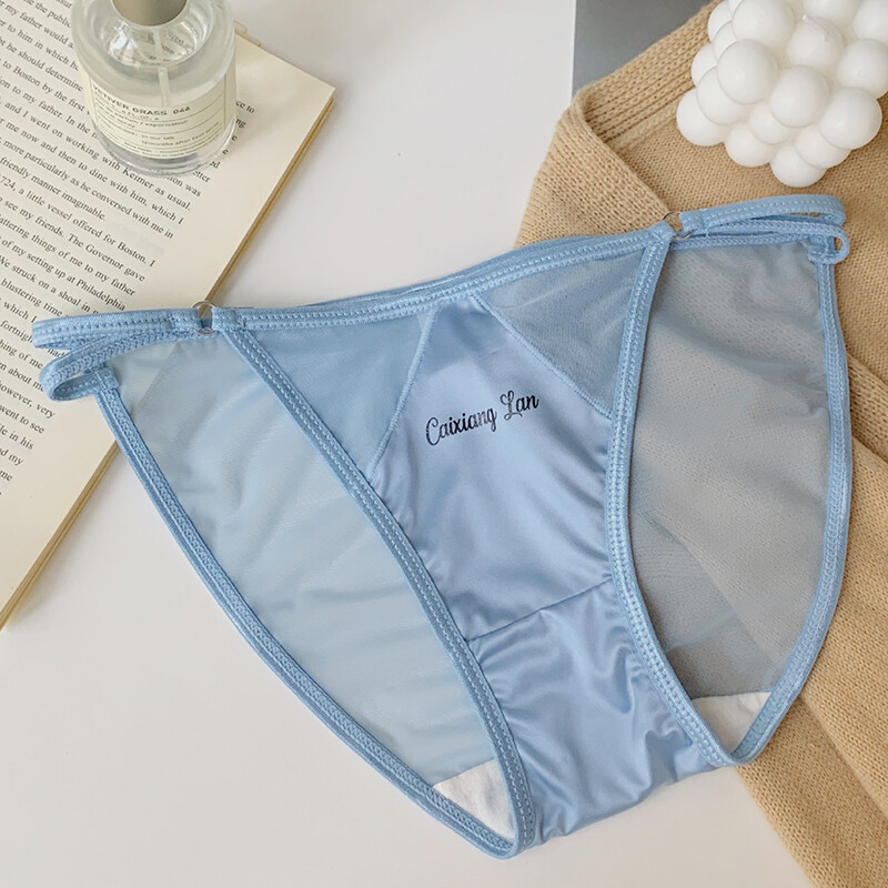 5 Pack Lot Sexy Womens Sheer Satin Panties Bikinis Lingeries Briefs Underwear