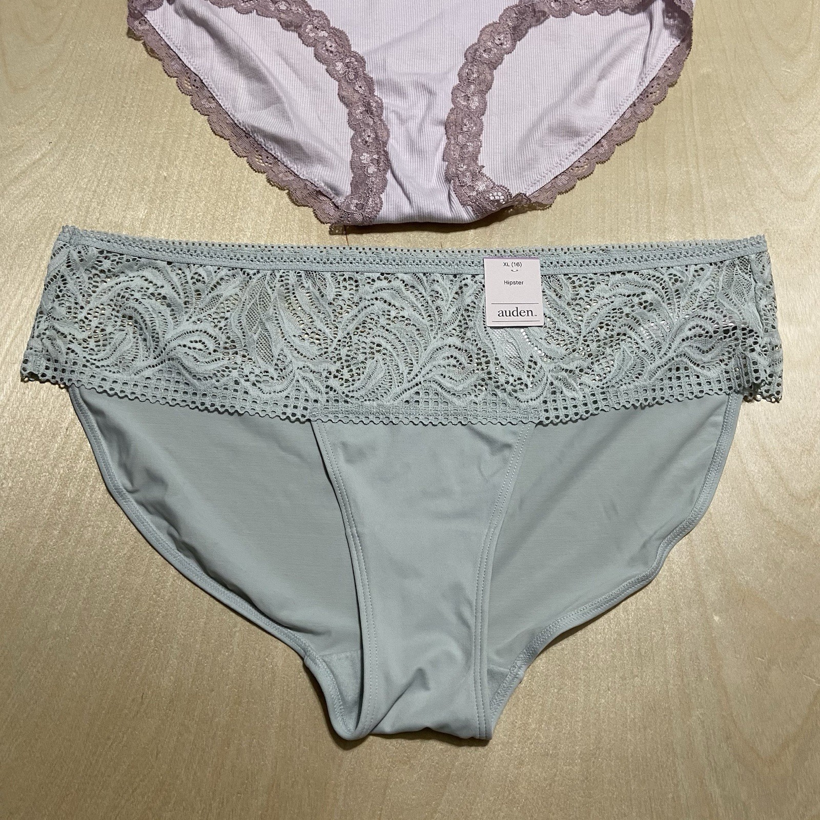 Auden Women’s Size XL Floral Soft Stretchy Cotton Blend Hipster Panties 3 Pack